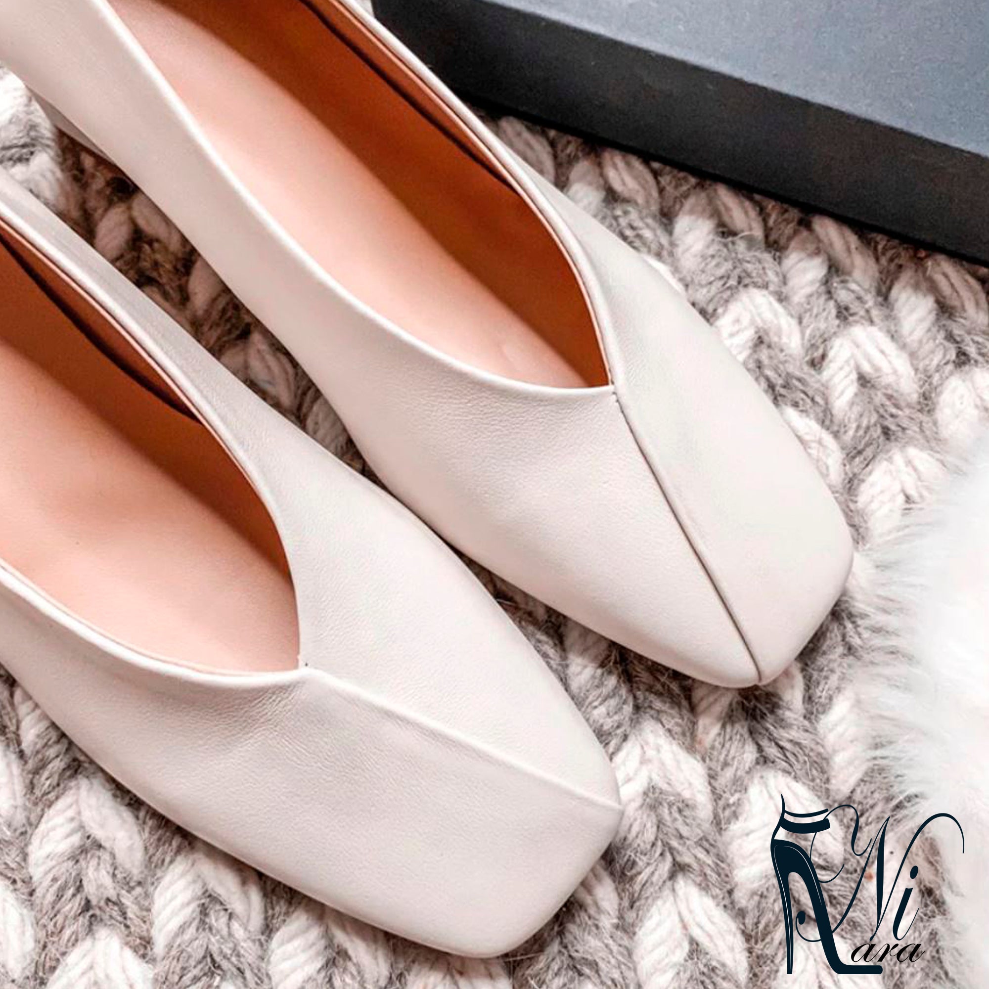 High Heels Women Pumps Natural Genuine Leather Thick High Heel Glove Shoes Real Leather Square Toe Office Lady Shoes 40