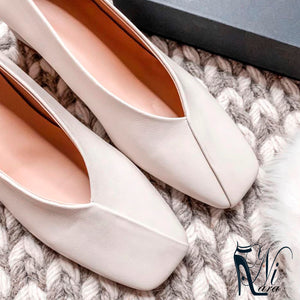 High Heels Women Pumps Natural Genuine Leather Thick High Heel Glove Shoes Real Leather Square Toe Office Lady Shoes 40